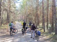 Erste Fahrradtour2023-Tor am Schweinepest-Zaun